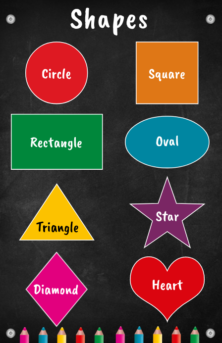 Shapes Chart Template | PosterMyWall
