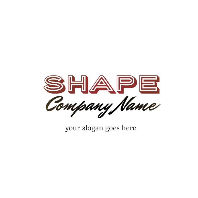 SHAPES LOGO DESIGN TEMPLATE | PosterMyWall