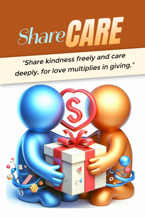 White Kindness And Care Posters Template | PosterMyWall