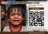 Share Love, Rebuild Broken Lives Postcard template