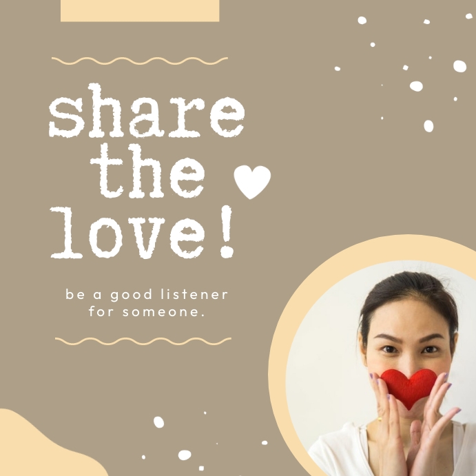 Share The Love Publicación de Instagram template