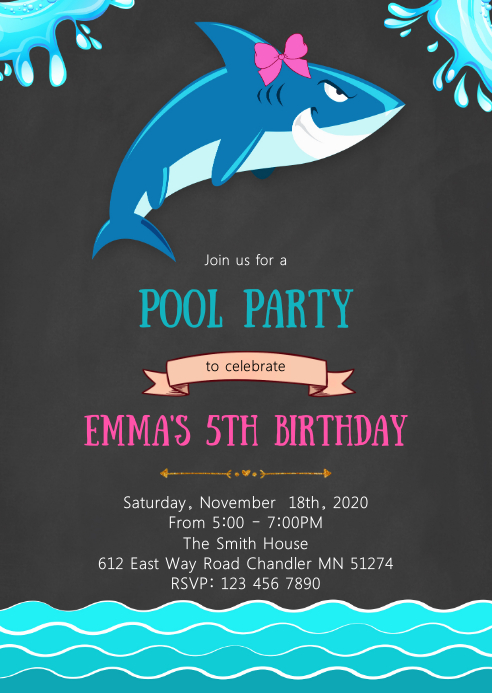 Modele Invitation A La Fete D Anniversaire D Un Requin Postermywall Modele Invitation A La Fete D Anniversaire D Un Requin Postermywall
