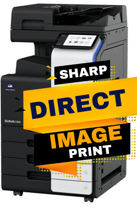 SHARP DIRECT IMAGE PRINTER Poster template