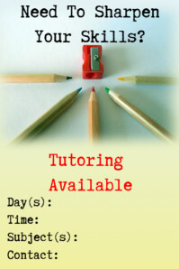 270 Tutor Customizable Design Templates Postermywall