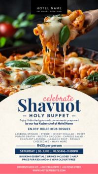Shavuot Buffet Service Display Template