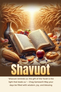 Shavuot Poster template