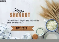 Shavuot poster design Poskaart template