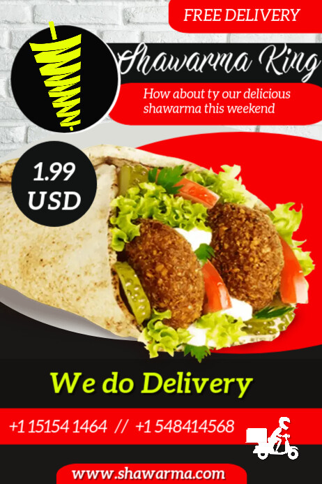 Shawarma Labels shawarma Template | PosterMyWall