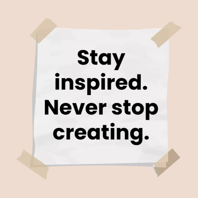 Sheet Inspirational Quote Instagram Post Template PosterMyWall