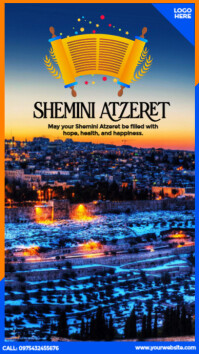 Viola Shemini Atzeret Celebration Instagram Story Template