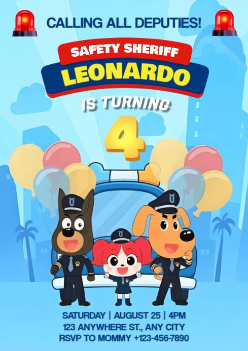 sheriff labrador A4 template