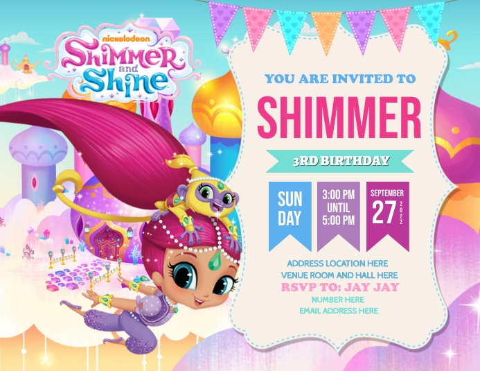 Copy of Shimmer and Shine | PosterMyWall