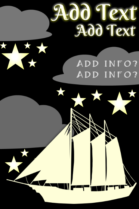 ship at night - template Poster