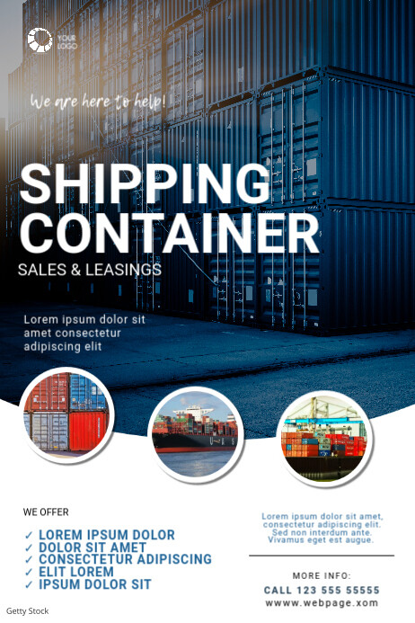 Shipping Container Sale Flyer Template | PosterMyWall