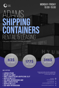 Shipping Container Sale Flyer Template | PosterMyWall