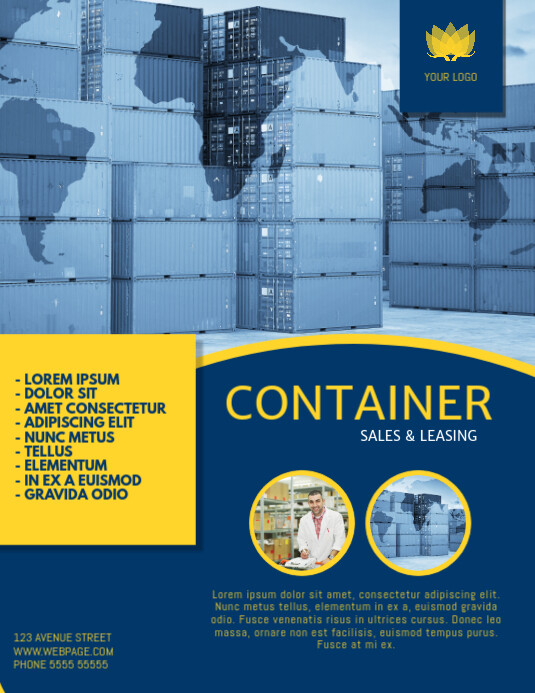 Shipping Container Sale Flyer Template | PosterMyWall