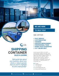 Shipping Container Sale Flyer Template | PosterMyWall