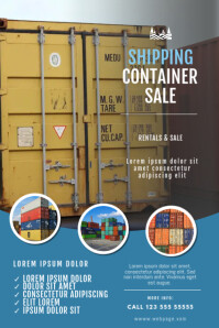Shipping Container Sale Flyer Template | PosterMyWall