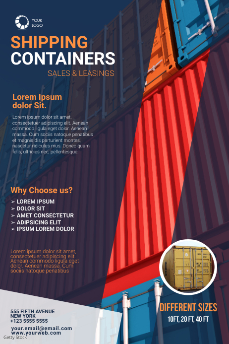 Shipping Container Sale Flyer Template | PosterMyWall