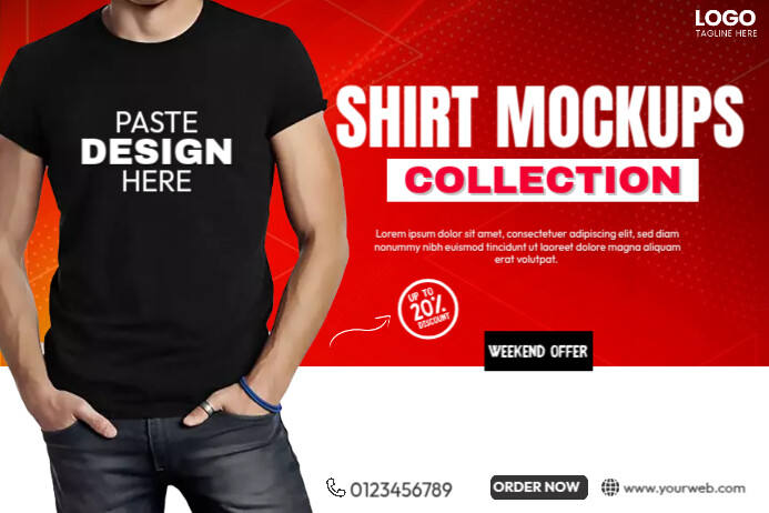 Shirt Red Design Template | PosterMyWall