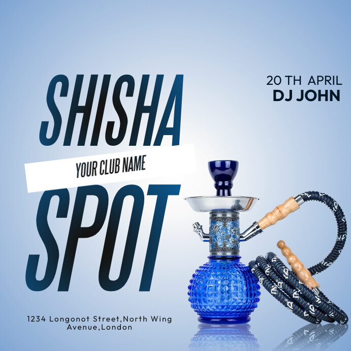 SHISHA SPOT BANNER Publicação no Instagram template