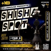 Negro Shisha Spot Event Wpis na Instagrama Template