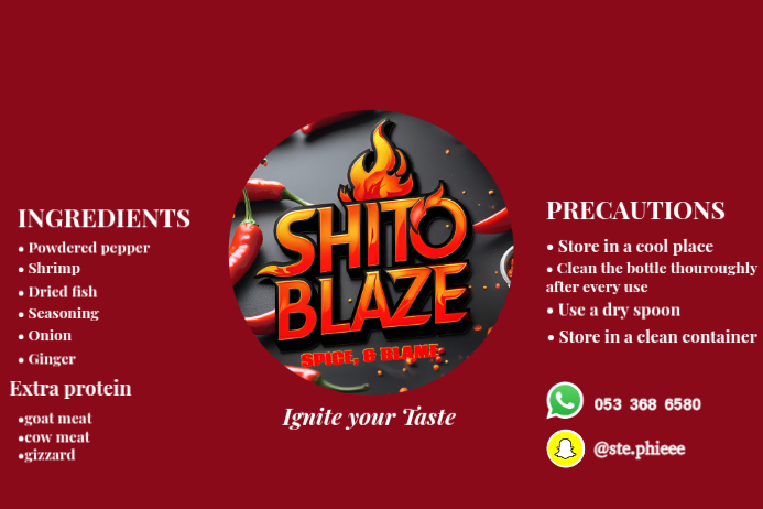 Red Shito Label Labels Template | PosterMyWall