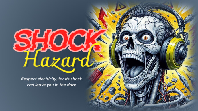 Shock hazard Miniatura do YouTube template