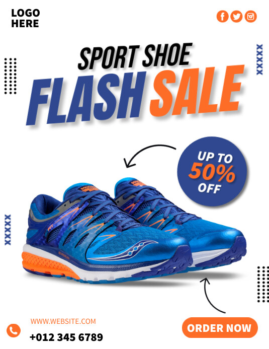Shoe Flyer Example Shoe Ads Template | PosterMyWall