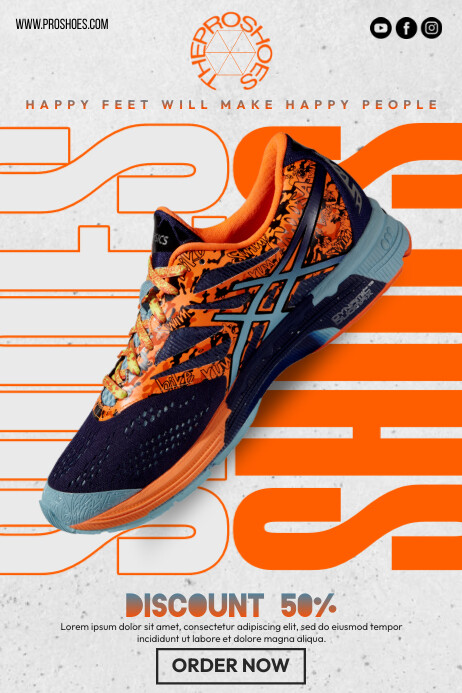 Shoe Apparel Poster Template | PosterMyWall