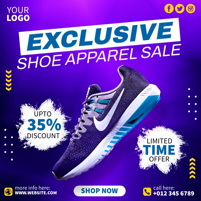 Shoe Apparel Template | PosterMyWall