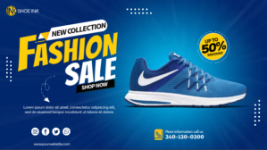 Biru Fashion Sale Facebook Cover Video Template