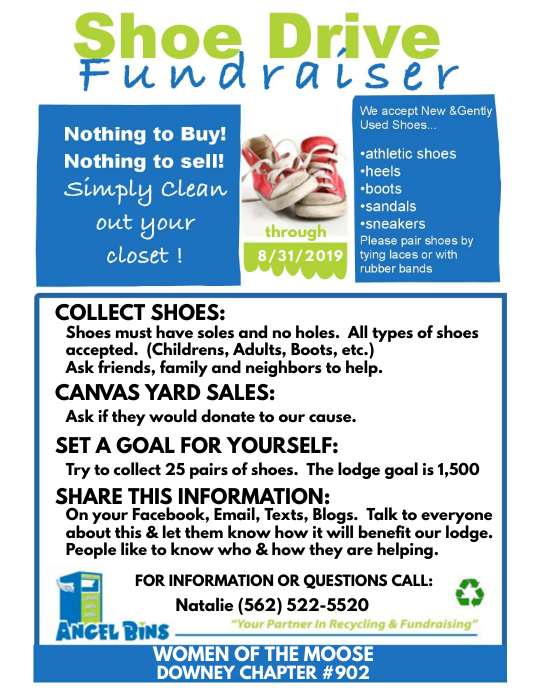 Shoe Drive Info Sheet Template PosterMyWall
