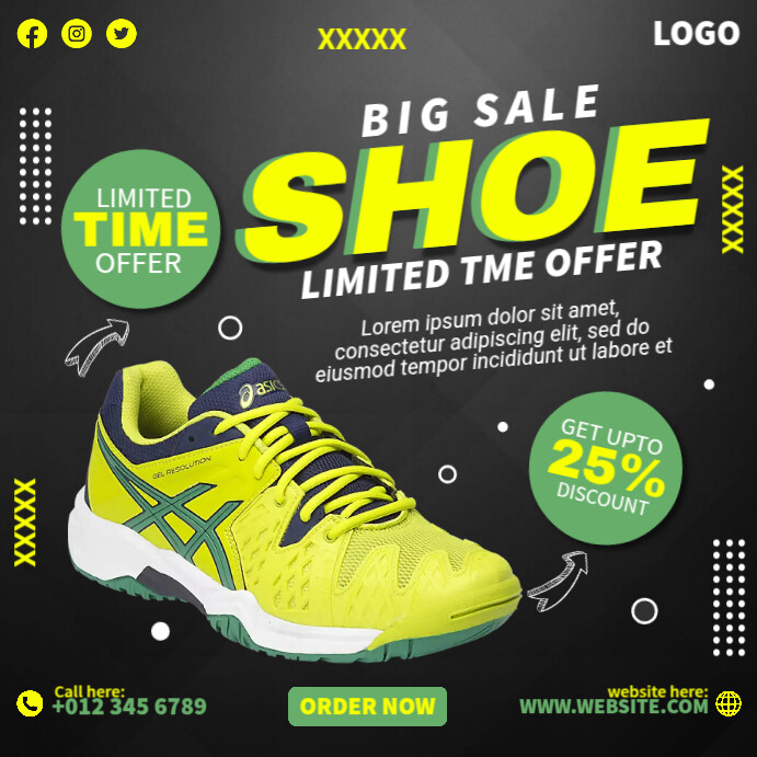 Shoe Limited Offer Template PosterMyWall