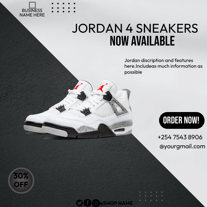 shoe sale Template PosterMyWall