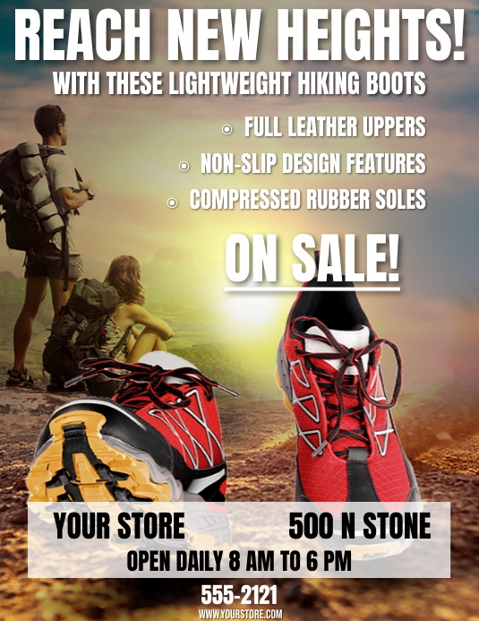 SHOE SALE Flyer (US Letter) template