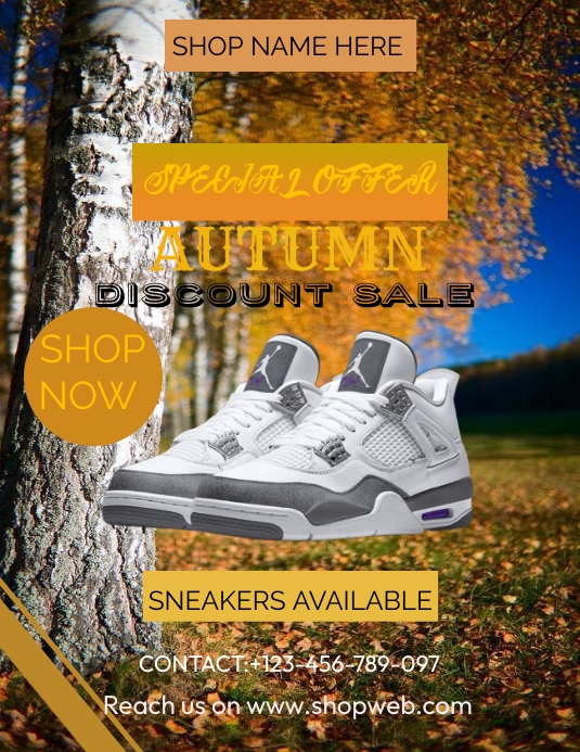 Plantilla de Shoe sale flyer template | PosterMyWall