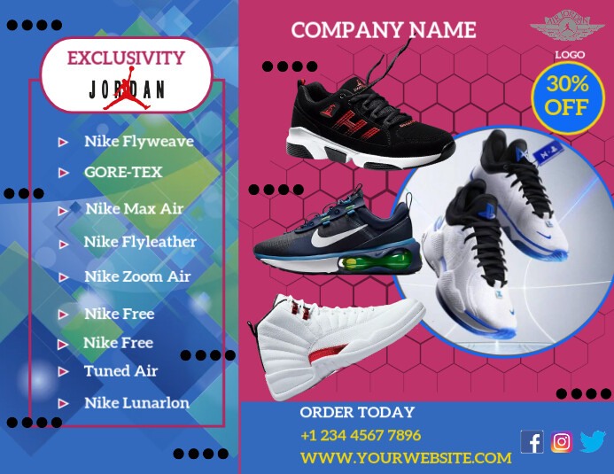 Shoe Flyer Example shoe store flyer template | PosterMyWall