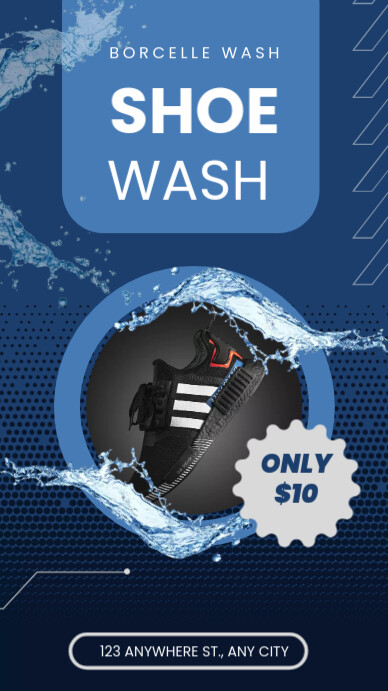 Shoe Wash Template PosterMyWall shoe-wash-template-postermywall
