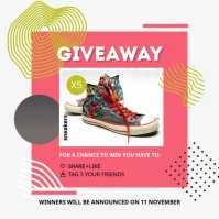 Shoes and Apparel Giveaway Instagram Post Tem template