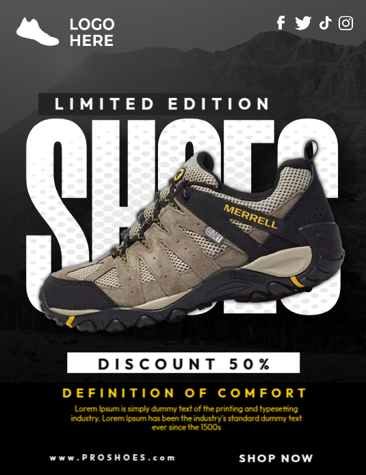 Shoes Limited Offer Template | PosterMyWall