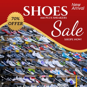 shoes sale Square (1:1) template