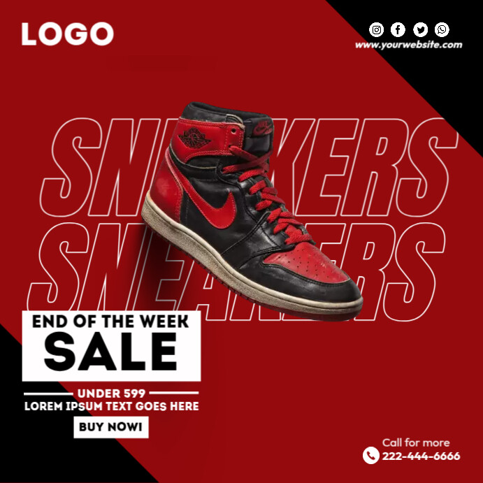 Shoes Sale Promo Template PosterMyWall