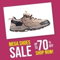 Shoes Store Mega Big Sale Instagram Slideshow template