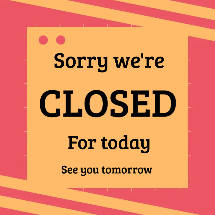 Shop closed templates | PosterMyWall