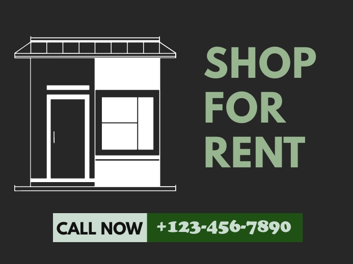 Shop For Rent Yard Sign Template | PosterMyWall