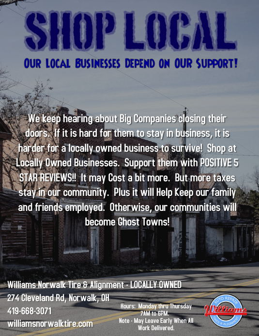 Shop Local Folheto (US Letter) template