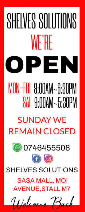 SHOP OPEN Template | PosterMyWall