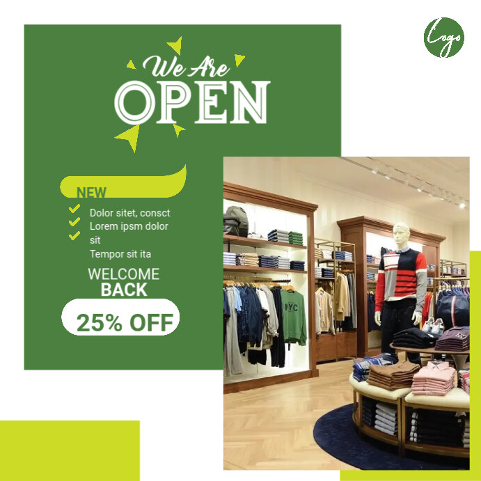 Shop Open Post Template Postermywall Shop Open Post Template Postermywall