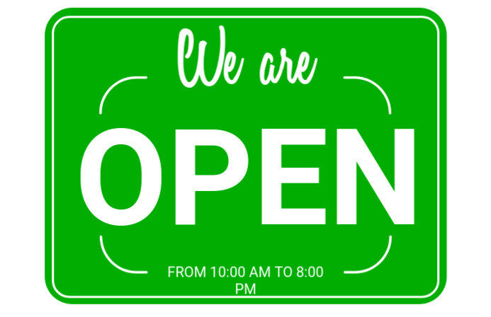Shop Open Sign Template | PosterMyWall